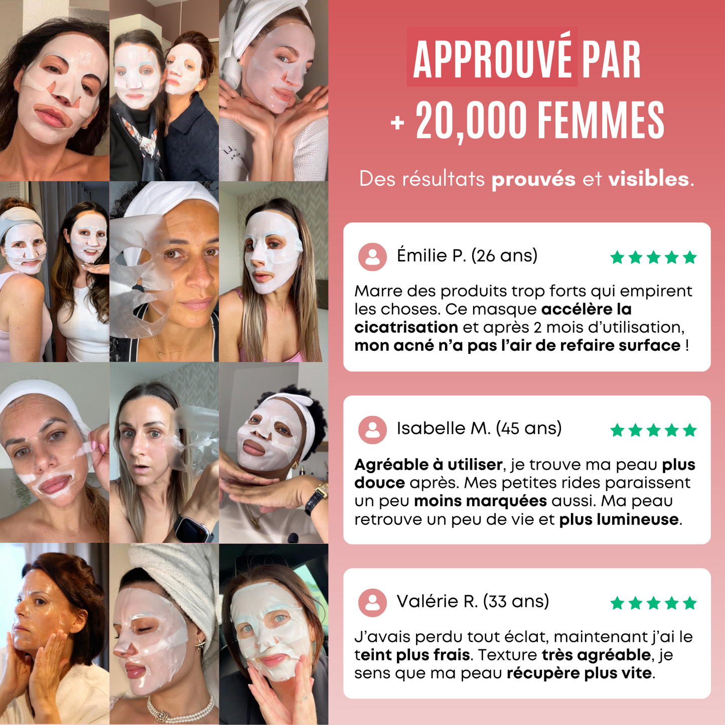 Masque Bio-Collagène Visage Vitalync - Soin Intense K-Beauty