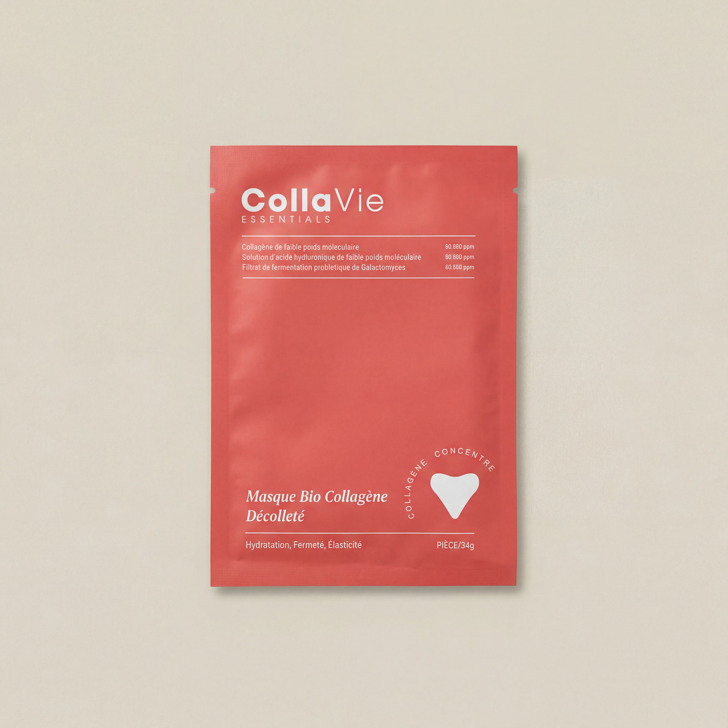 Masque Décolleté Bio-Collagène Vitalync - Hydratation et Fermeté