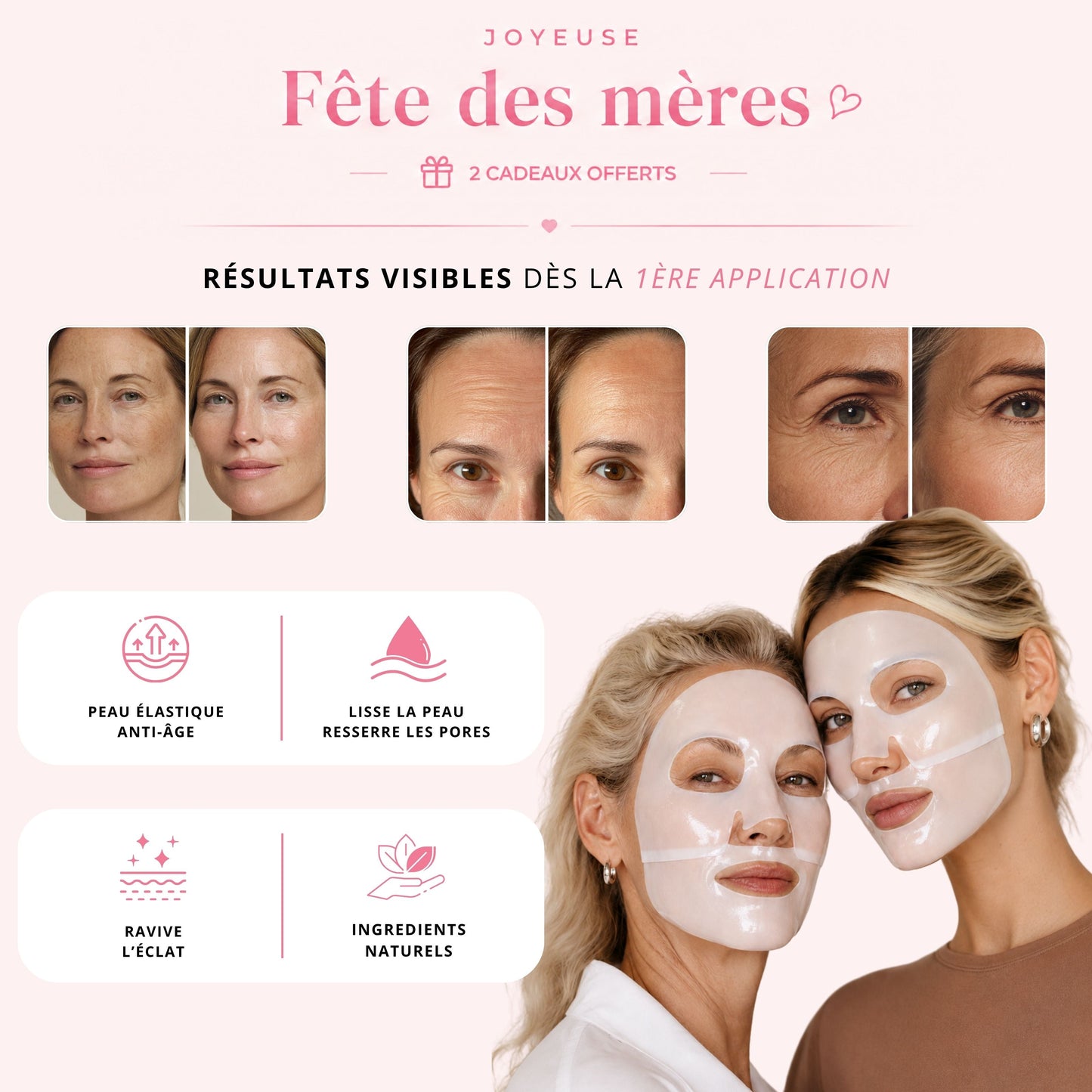 Masque Bio-Collagène Visage Vitalync - Hydratation et Éclat