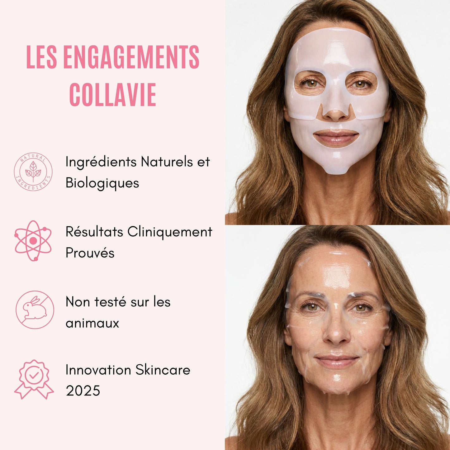 Masque Bio-Collagène Visage Vitalync - Hydratation et Éclat