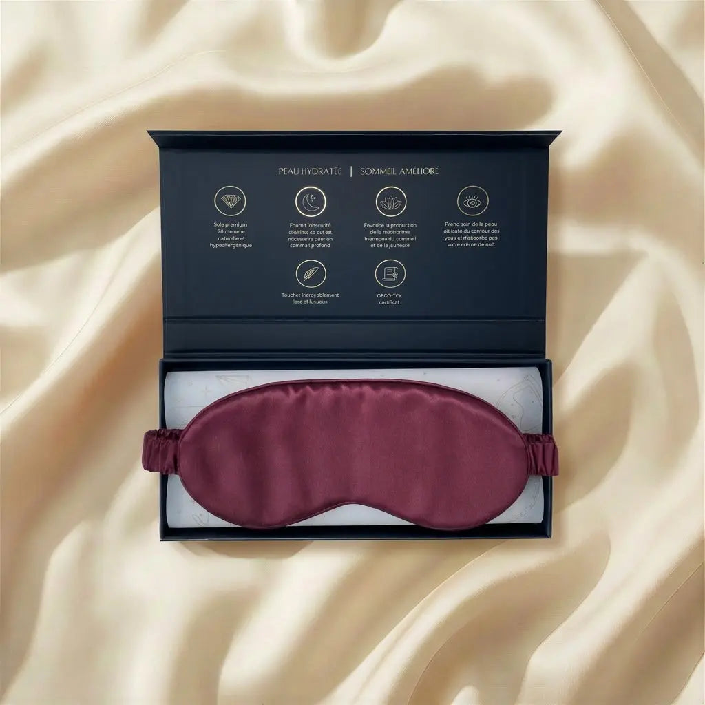 Masque de sommeil en soie - Rituel de sommeil inclus