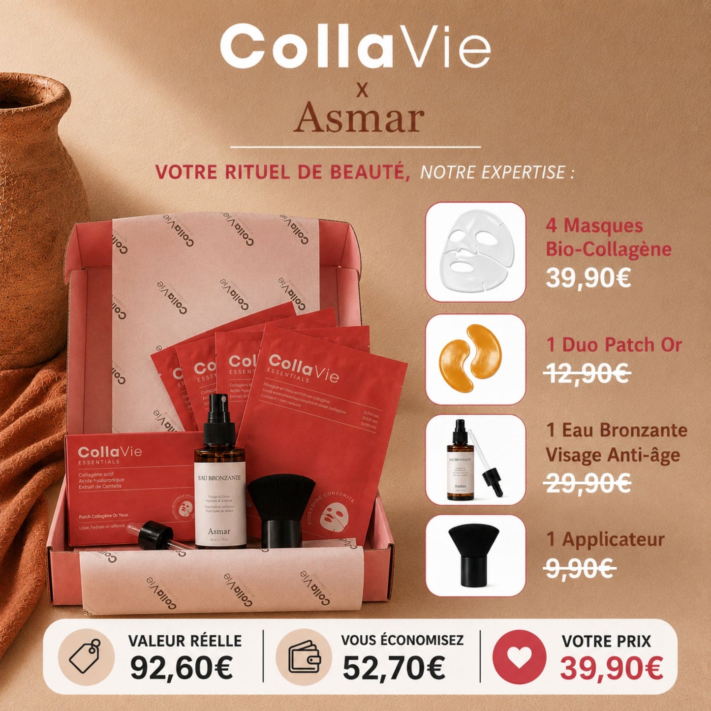 Box Collagène Mensuelle Vitalync - Sélection Exclusive de Soins