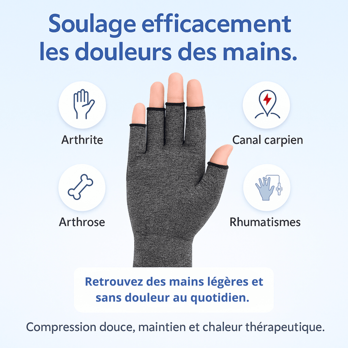Gants Vitalync Compression Graduée Mains Doigts – Confort et Maintien