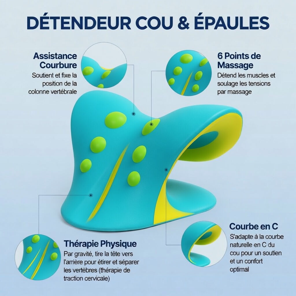 PostureNeck — Soutien Cervical Ergonomique Confort