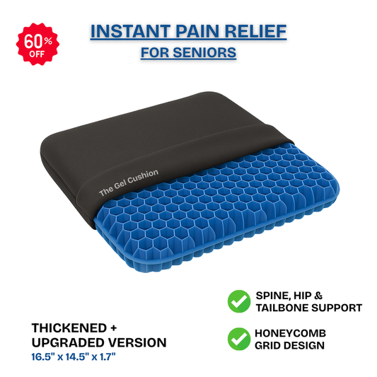 Coussin Gel Ergonomique Vitalync - Confort Assis et Soulagement Lombaire