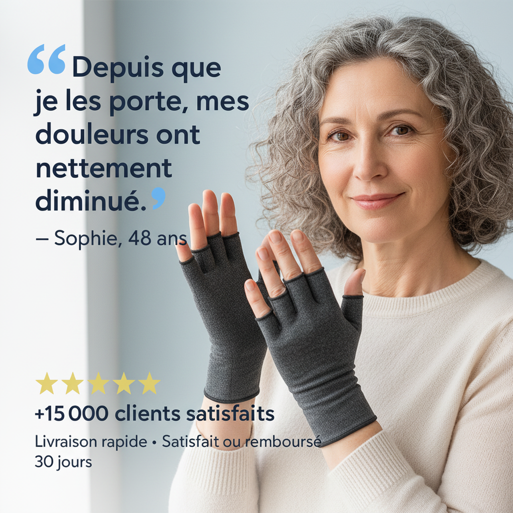 Gants Vitalync Compression Graduée Mains Doigts – Confort et Maintien