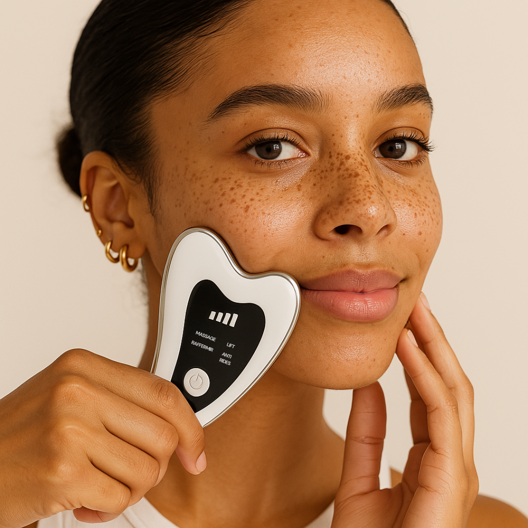 Gua Sha Électrique Vitalync - Massage Facial Drainant et Raffermissant