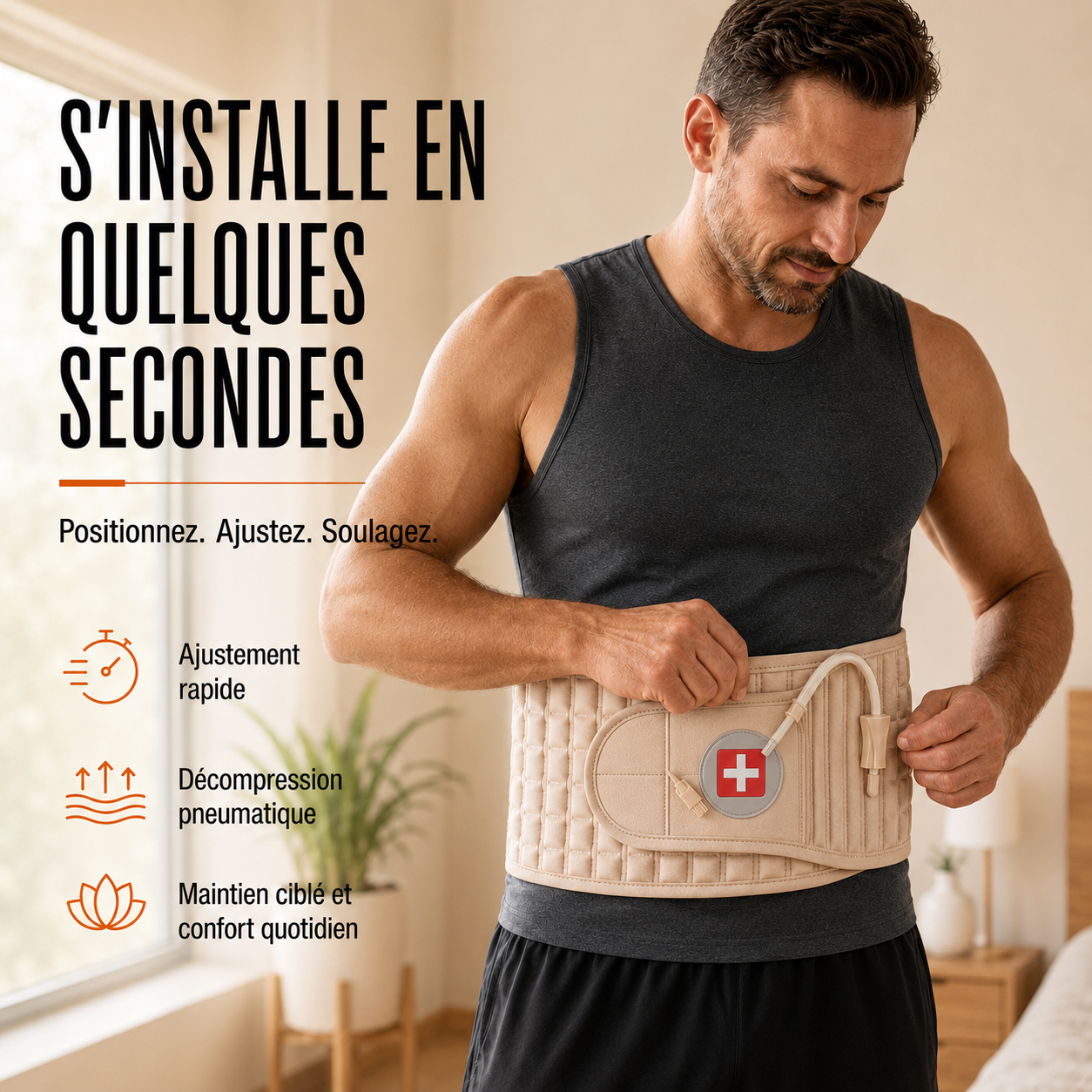 Ceinture Lombaire Vitalync à Décompression – Maintien et Confort du Dos