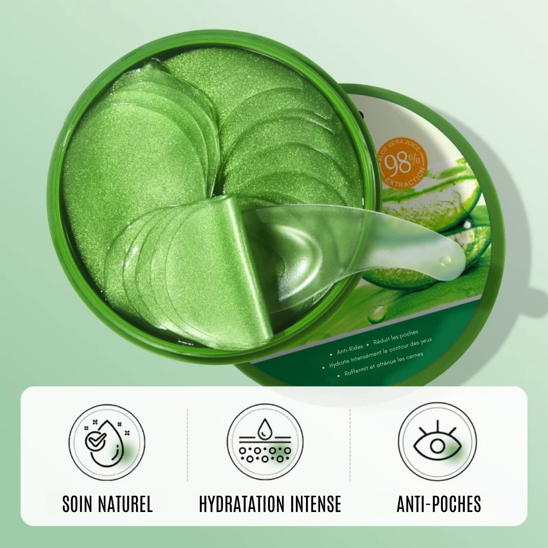 Patchs Yeux Aloe Vera et Collagène Vitalync - 60 Patchs Hydratants
