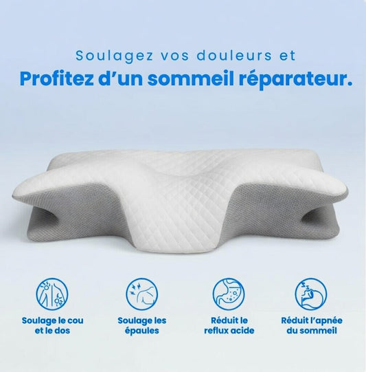 Oreiller Ergonomique Cervical — Mémoire de Forme