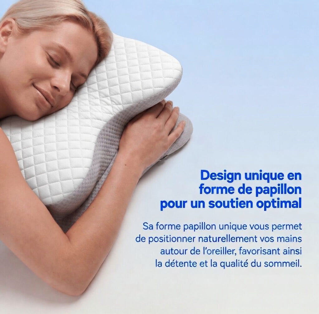 Oreiller Ergonomique Cervical — Mémoire de Forme